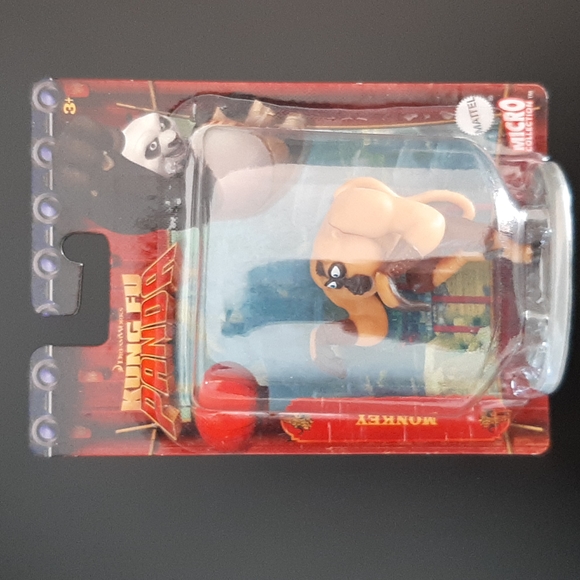 Kung Fu Panda Monkey Mattel Micro Collection Figure 2" - Picture 1 of 7
